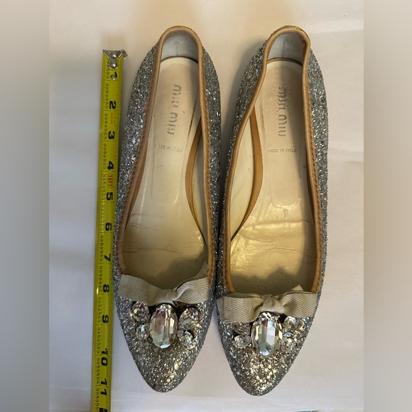 * Miu Miu Jeweled Ballerines, size 8.5.  Absolutely gorgeous! - Picture 9 of 10
